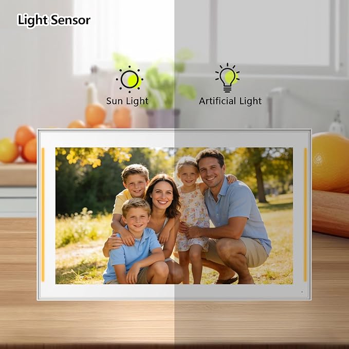 Moonka 15.6" Wall Planner Digital Calendar & Chore Chart with LED Reminder Light, Smart Full HD Touchscreen Interactive Display for Family Schedules, Meal Planner, To Do List, Great for Organizing Your 2026 Calendar