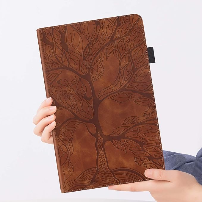 Case for Samsung Galaxy Tab S5e 10.5 2019 SM-T720/T725 Premium PU Leather Stand Flip Wallet Case Multiple Viewing Angles Lightweight Folio Cover with Card Pockets Stylus Loop Elastic Band - Brown