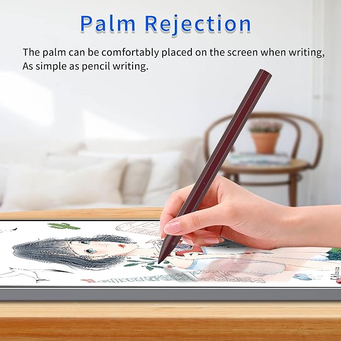 Stylus Pen for ASUS Transformer/Mini/ASUS Zenbook Flip/Pro/ASUS Vivobook Flip/Pro/Duo/ASUS Notebook, Rechargeable MPP 2.0 Tilt Active Pen with 4096 Pressure Sensitivity, Palm Rejection, Red
