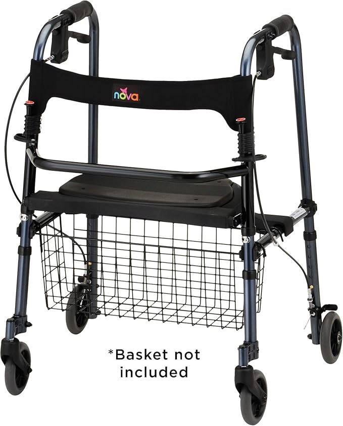 NOVA Cruiser De-Light Rollator Walker, Blue