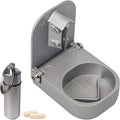 Pill Cutter Splitter with Pill Box by Pill Mill - Blade that Will Never Dull - Grip Handle Cuts Small or Large Pills with Ease - Light and Durable Tablet Divider - Perfect Medicine Slicer for Travel