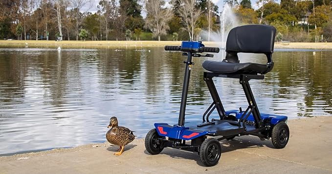 Rubicon FX70 Automatic Foldable Mobility Scooter for Adults, One Click Fold and Unfold, with Longest Range, Heavy-Duty, 4 Wheel Scooter with Lithium Battery. (Model1)