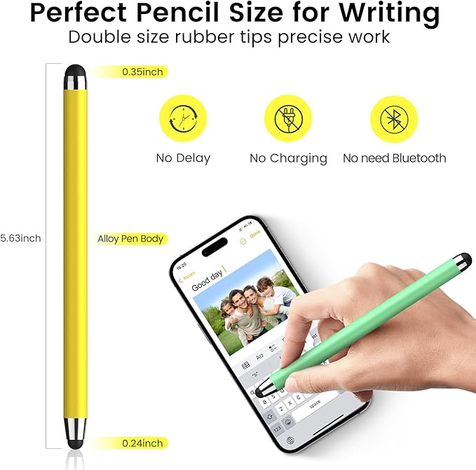 Stylus Pen for Touchscreen 10 Pack, 2 in 1 Universal Stylus High Precision Sensitivity, Stylus Pen for ipad, iPhone, Android, Galaxy Microsoft,Chromebook Tablet All Capacitive Touch Screens