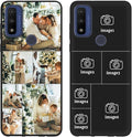 Styletify Design Your Own Case for Motorola Moto G Pure, Custom Personalized Photo Collage Text Cover, Customized Picture Shockproof Protective Soft Slim Silicone Case, Gift for Birthday, Black