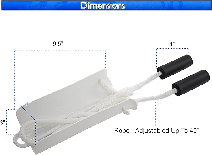 2 Sock Slider Aid Shoe Horn with Foam Handles and Adjustable 40" Cords - Easy On and Off Stocking- Ideal Mobility Aid for Elderly, Pregnancy, Post Surgery, & Limited Mobility Issues.