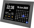 Focket Digital Clock with Date and Day, 10.1 Inch Large Display Touchscreen Calendar Clock 64 Alarms 64 Reminders, Dementia with Temperature Humidity for Elderly Seniors (US Plug)