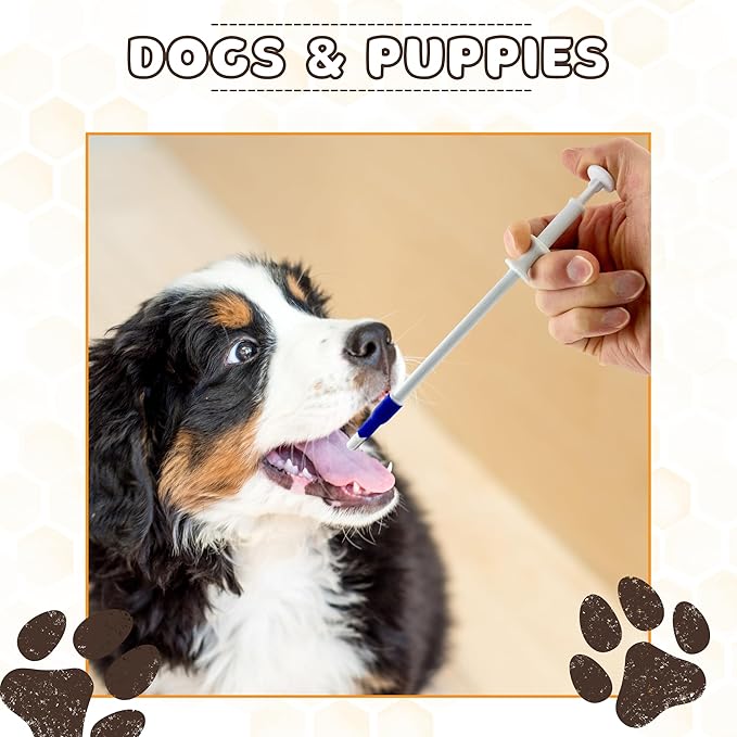 Pill Shooter for Dogs and Cats (12-PACK) – Soft Tip Pet Piller for Easy Medication Delivery | Pill Gun Dispenser Tool for Small or Large Pets | Upgraded H- Bar Design Reusable Syringe Device – Lt Blue