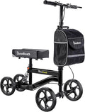 BlessReach Economy Knee Scooter, Steerable Knee Walker, Foldable Knee Scooters for Foot Injuries Adult Best Crutches Alternative，Knee Scooter for Adults Black