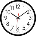 Lumuasky Wall Clock Silent Non-Ticking 12 Inch Quartz Battery Operated Round Analog Wall Clock with Easy to Read Large Numbers for Classroom,School, Office, Living Room, Bedroom,Kitchen