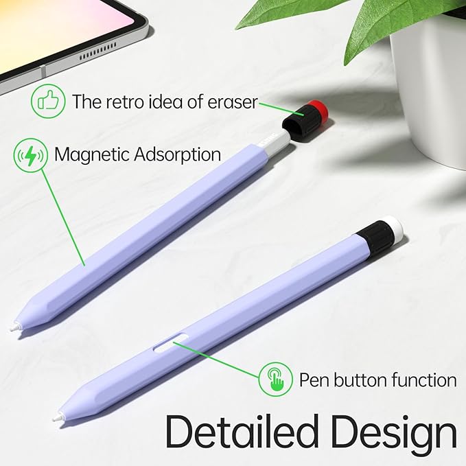 AZF Compatible with Samsung Galaxy Tab S Pen S11/S11 Ultra S Pen Case,Classic Design Silicone Protective Sleeve, Anti-Slip, Drop-Resistant Comfortable gripSupport Magnetic Charging. (Purple)