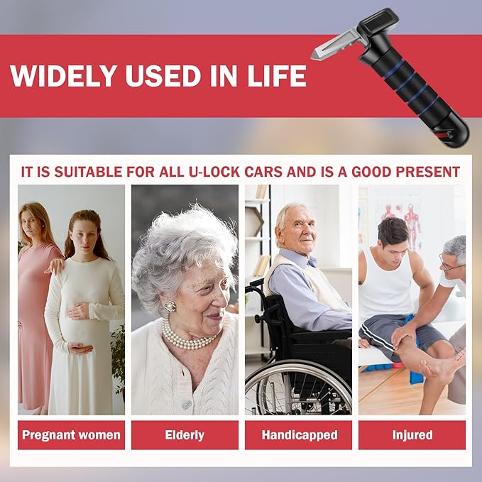 1/2/4 Pcs Car Handle Cane, Portable Car Door Latch Handle Assist, Car Handle Assist Holder for Elderly, Car Support Handle and Car Window Strap for Elderly Seniors Convenience Security (Style 02)