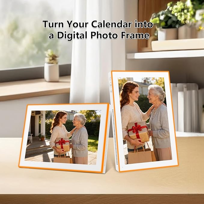 Moonka 10.1" Wall Planner Digital Calendar & Chore Chart with LED Reminder Light, Smart Full HD Touchscreen Interactive Display for Family Schedules, Meal Planner, To Do List, Great for Organizing Your 2026 Calendar