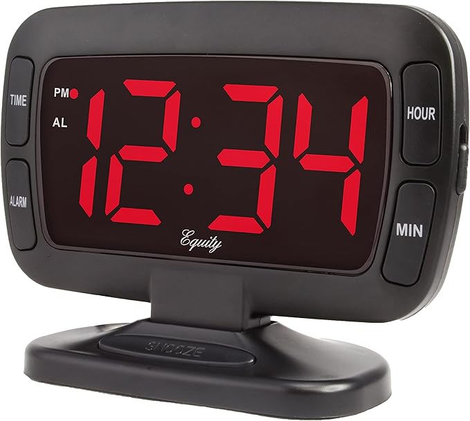 Equity 30016 Large 1.8 Inch Tilt LED Alarm Clock