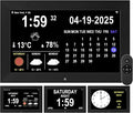 Digital Alarm Clock, Multiple Alarm Functions, Clock with Date and Day, Digital Alarm and Electronic Calendar for Seniors (White, 7 inch) (10-inch Black WiFi)