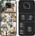 Design Your Own Case for Motorola Moto G Power 2021, Custom Personalized Photo Collage Text Cover, Customized Picture Shockproof Protective Soft Slim Silicone Case, Gift for Birthday, Black