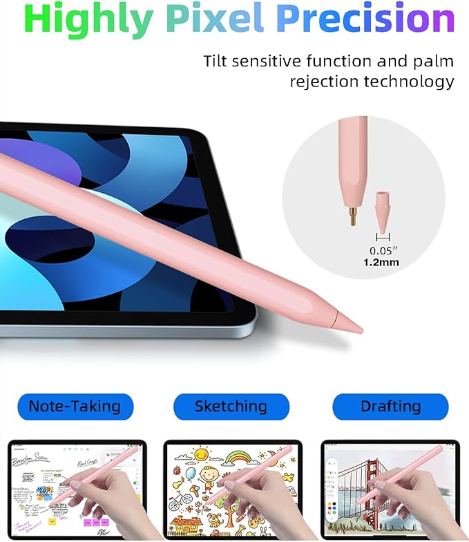 Gnanlen Pencil 2nd Generation with Magnetic Wireless Charging, Same as Pencil 2nd Generation
