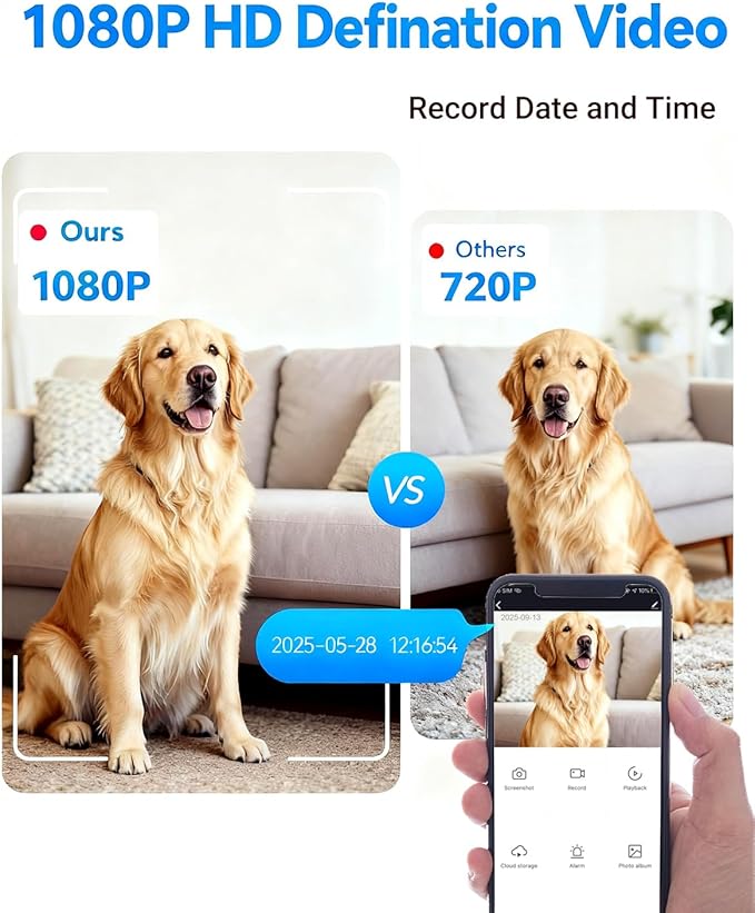 1080P Spy Camera Hidden Camera WiFi, Wireless Wall Outlet Cam with Motion Detection, Loop Recording,No Audio Indoor Nanny Cameras for Home Security/Office/Baby & Pet (Include 16G SD Card)