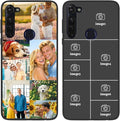 Custom Personalized Case for Motorola Moto G Pro 6.4 inch, Customized Multiple Photos Collage Text Phone Cover, Full Body Shockproof Soft Silicone Case, Anti-Scratch, Wireless Charging, Black