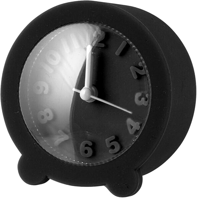 H&H alarm clock, Plastic, Black