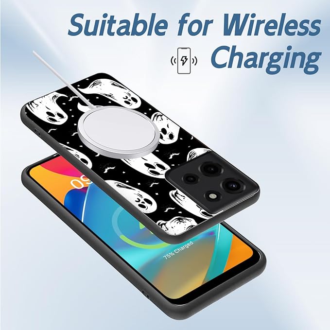 for Moto G 5G 2025 Phone Case, Soft TPU Shockproof Full Body Protection Cover 6.7" for Moto G 5G 2025, Lightweight Compatible Wireless Charging, Cartoon Spirits