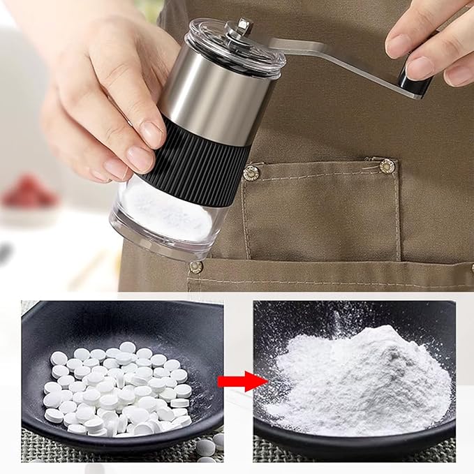 Pill Crusher and Splitter Grinder for Feeding Tube Pets and Kids