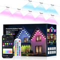 150FT Permanent Outdoor Lights for House, Smart RGB LED Eaves Lighting with APP & Remote Control, IP67 Waterproof Christmas Lights for Holidays, Parties & Year-Round Décor