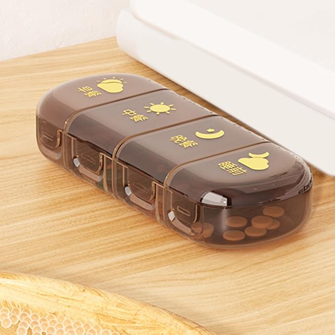 Travel Friendly Medicine Organizers Box 14 Removable Compartments for Business Trips Short Getaways MoistureProof Design Portable Box