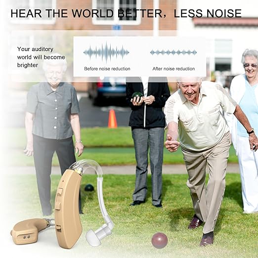 True Hearing Aids Not Amplifier, Digital Rechargeable Hearing Aids for Seniors With Noise Cancellation Hearing Aid,OTC