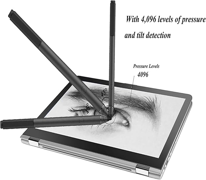 MPP 2.0 Tilt Pen 2MY21AA 929863-001 SPEN-HP-03 Active Stylus - 4096 Pressure Sensitivity, Tilt Function, USB-C Rechargeable for HP Spectre x360, Envy x360, Pavilion x360, Omnibook 2-in-1 Laptops