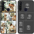 Design Your Own Case for Motorola Moto G Stylus 2020, Custom Personalized Photo Collage Text Cover, Customized Picture Shockproof Protective Soft Slim Silicone Case, Gift for Birthday, Black