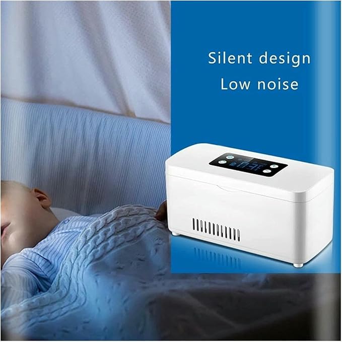 Insulin Fridge Box Fridge, Portable Travel Insulin Fridge Box Insulin Cooler Cooling Refrigerator Smart LCD Display Pill Case Insulin Cooler