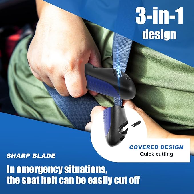 2Pcs Car Door Handle for Elderly, Portable Vehicle Support Handle, 3 in 1 Aluminium Car Handle Assist, Easy to Carry Space Saving Car Handle for Seniors and Handicapped