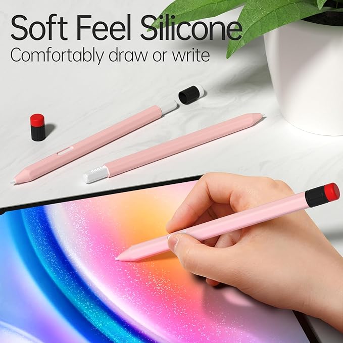 AZF Compatible with Samsung Galaxy Tab S Pen S11/S11 Ultra S Pen Case,Classic Design Silicone Protective Sleeve, Anti-Slip, Drop-Resistant Comfortable gripSupport Magnetic Charging. (Pink)