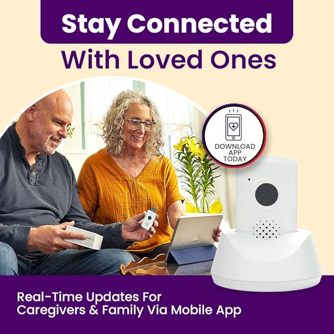 Medical Guardian MGMobile Medical Alert Device Emergency Call Button GPS 24/7 Monitoring for Seniors White