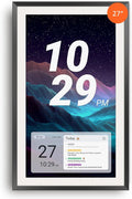 Apolosign 27-inch Digital Calendar : Dual Mode Smart Wall Planner, No Subscription, Install Apps, Sync Calendars, Electronic Touchscreen Interactive Display for Family Schedules, Chore Chart - with Stand (Black)
