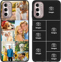 Custom Personalized Case for Motorola Moto G Stylus 5G 2022 6.8", Customized Multiple Photos Collage Text Phone Cover, Full Body Shockproof Soft Silicone Case, Anti-Scratch, Wireless Charging, Black