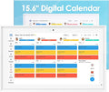 15.6 Inch Digital Calendar Touchscreen, Smart Family Electronic Calendar & Wall Planner with Schedule, Chore Chart, Meal Planner, Tasks, Wall & Desk Display, Digital Picture Frame Mode