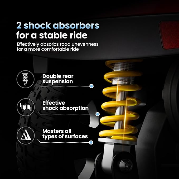 Metro Mobility 4 Wheel Electric Mobility Scooters for Adults - 300 lbs Capacity Folding Mobility Scooter for Seniors, Travel - Long Range Power Extended Battery - Black