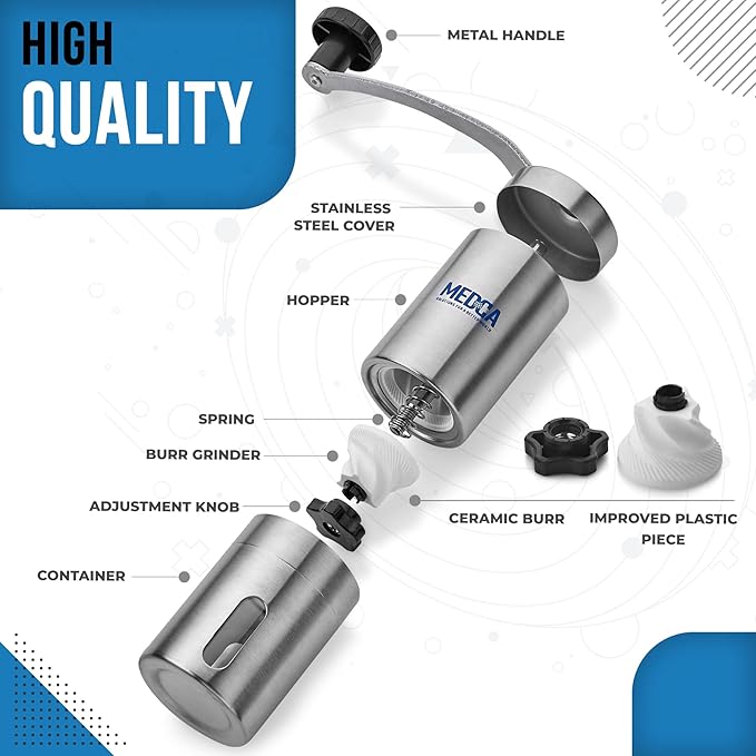 Pill Grinder - Top Choice Pro Pill Crusher and Cutter that Grinds Your Pills and Tablets to Help Make Taking Medication and Supplements Easier, Manual Stainless Steel Design…
