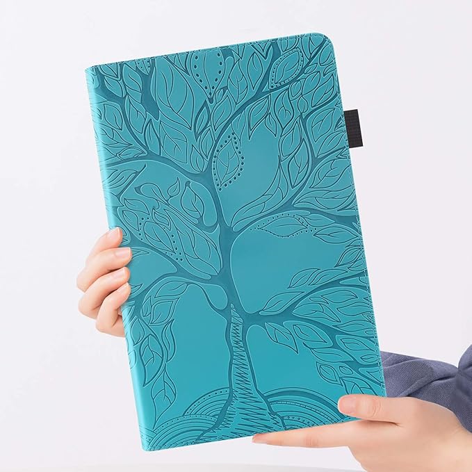 Case for Samsung Galaxy Tab S5e 10.5 2019 SM-T720/T725 Premium PU Leather Stand Flip Wallet Case Multiple Viewing Angles Lightweight Folio Cover with Card Pockets Stylus Loop Elastic Band - Turquoise