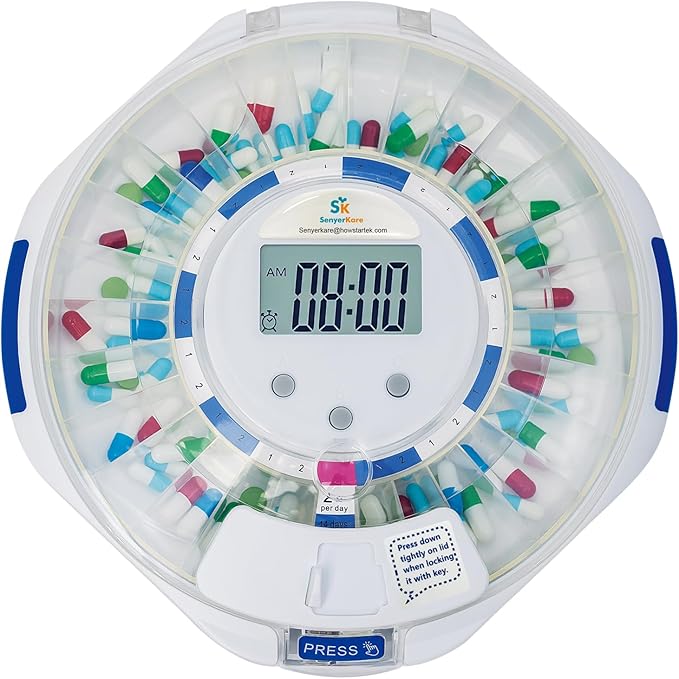 Apex Ultra Weekly Pill Organizer AM/PM 7-Day Large Compartments Waterproof