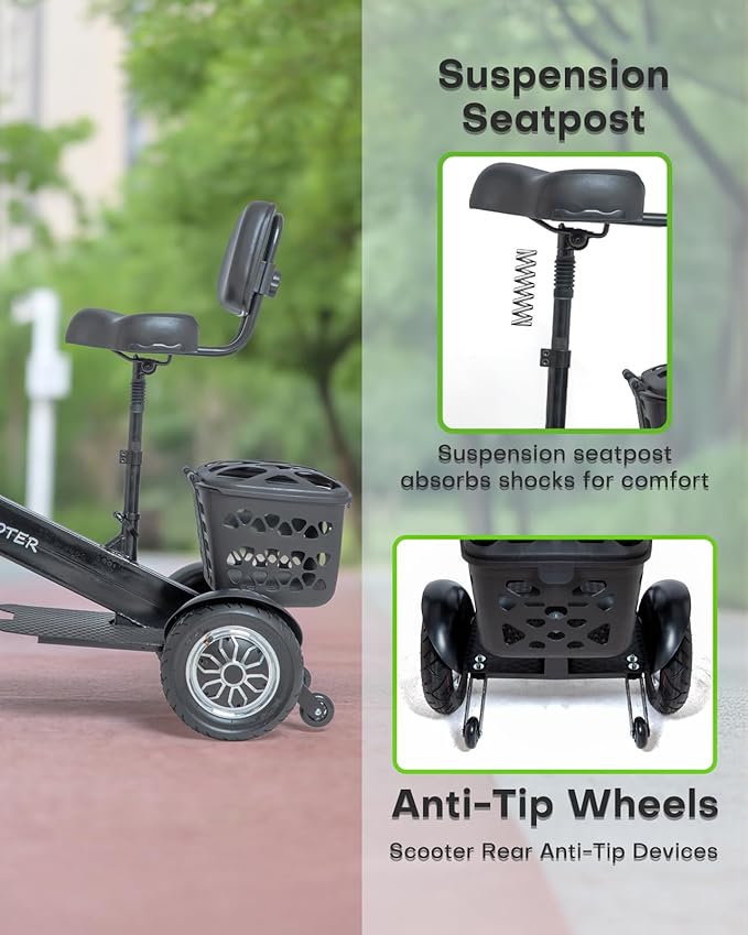 3 Wheel Mobility Scooter for Adults & Seniors, Lightweight Foldable Travel Scooter, 36V 500W Powerful Motors, 48 lbs Portable Design, Long-Range Electric Mobility Device, Supports up to 330 lbs