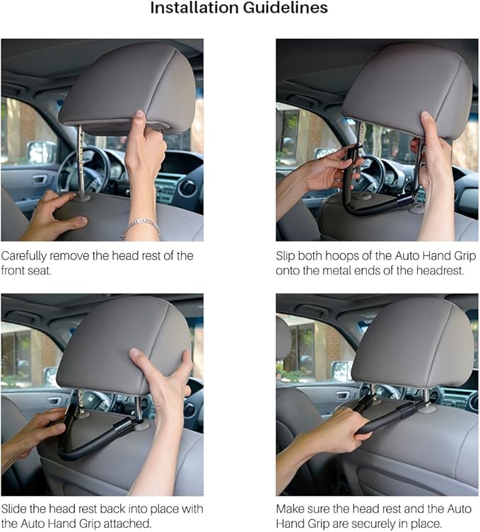 6-Pack Auto Hand Grip Mobility Aid - Stability and Independence Moving in and Out of Cars