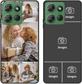 Custom Photo Case for Motorola Moto G Power 5G 2026, Create Your Own Picture Collage Phone Case, Soft Drop Protection, Personalized Anti-Scratch TPU Soft Cover, Gifts for Family Friends, Black