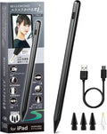 BELLEMOND Smart Stylus Pro | Stylus Pen for iPad Pro, Air, Mini, 9th & 10th Gen | Palm Rejection, Tilt Sensitivity & USB-C Rechargeable | Lightweight Digital Pencil with Replacement Tips | Black