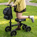 WHLICKS All Terrain Knee Scooter for Adults for Foot Surgery, Foldable & Steerable Knee Walker with PU Wheels, Medical Knee Scooter for Broken Foot Injured, Lightweight Leg Scooter for Broken Ankle