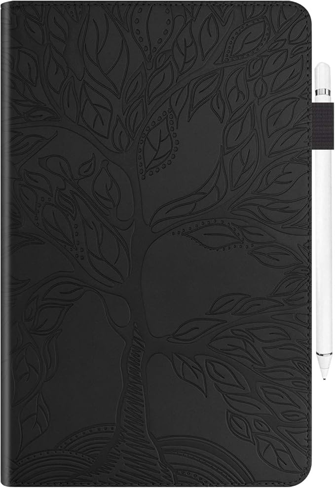 Case for Samsung Galaxy Tab S5e 10.5 2019 SM-T720/T725 Premium PU Leather Stand Flip Wallet Case Multiple Viewing Angles Lightweight Folio Cover with Card Pockets Stylus Loop Elastic Band - Black