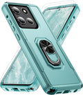 for Motorola Moto G Stylus 2026/2025 Case [15 FT Military Grade Drop Protection] with 2X Tempered Glass Screen Protector, Heavy-Duty Shockproof Magnetic Kickstand Case Green