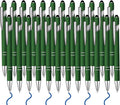 24 Pcs Blue Ink Ballpoint Pen with Stylus Tip 2 in 1 Ballpoint Pen 1.0 mm Blue Ink Metal Stylus Pen for Touch Screens Coworkers, Family, Colleagues, Office (Dark Green)