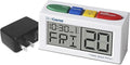 MEDCENTER Talking Alarm Clock HSA/FSA, Medication Pill Reminder Clock, Alarm Clock for Dementia and Visually impaired - Digital Clock Ex Large White (with Adapter) Gift for Mom, Dad, Elderly, Seniors